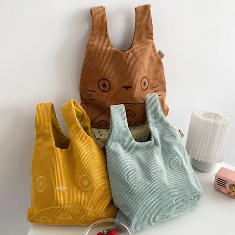 Totoro Plush Canvas Bag
