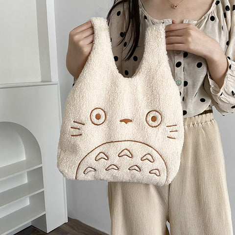 Totoro Plush Canvas Bag